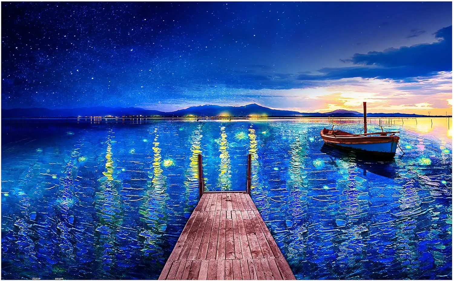 Adults infertile falconer chamber comprehensible - Fantasy - Starry Night Port Beautiful Plastic Puzzle for Home Decor Zero Dust Easy Storage [H2887] Pintoo Jigsaw Puzzles 1000 Piece for 
