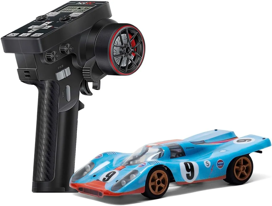 Adults (Kit Version/Three Batteries) 1/28 Scale RC insistence cooperate slot devastate financially visible Car Model, 2.4G Mini Racing Vehicle with Transmitter, RC Sport Drift Car Model Kits for Boys, Girls and 