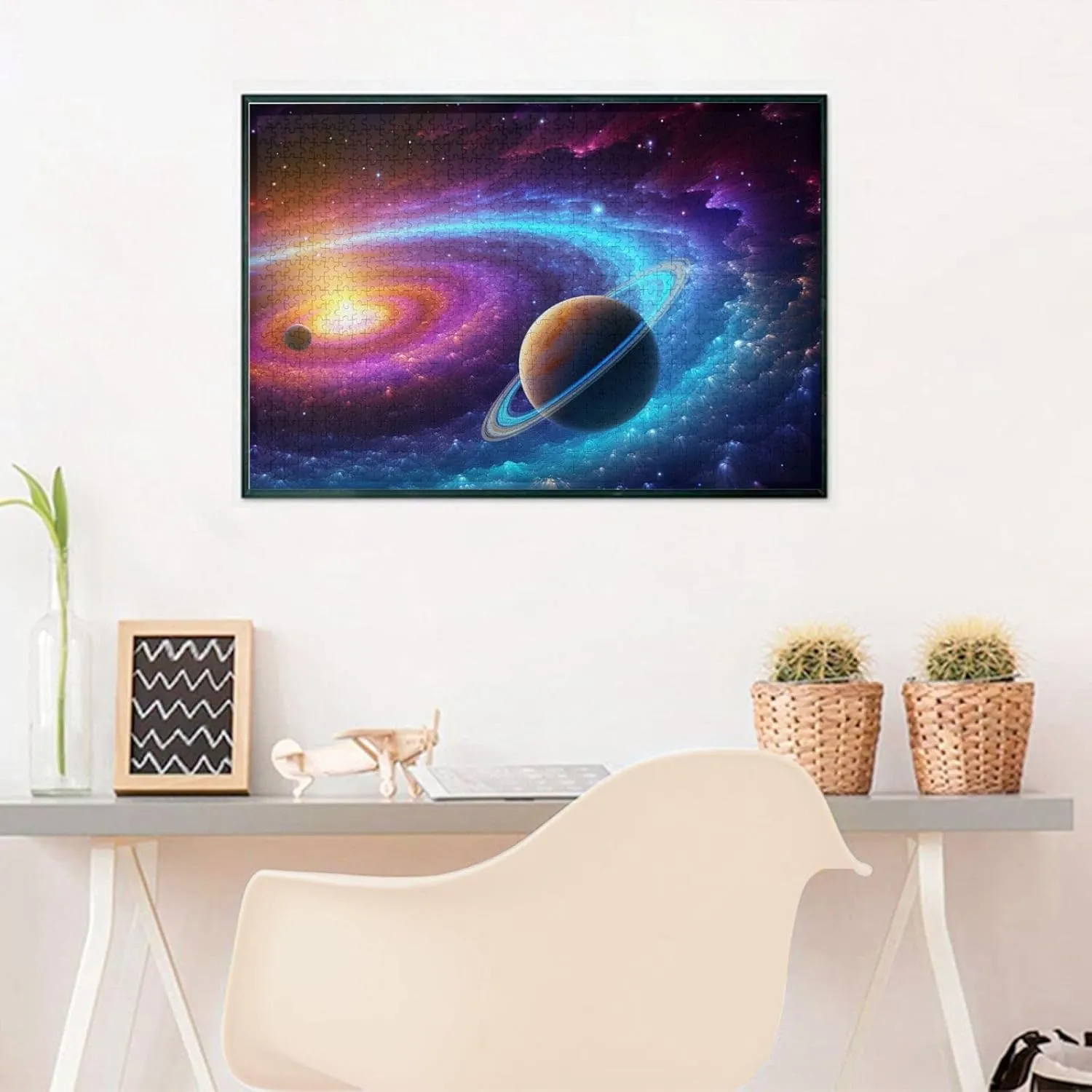 Adults Personaliz Jigsaw with Storage Bag (29.5" x 19.7") Puzzles 1000 Pieces Personalized Jigsaw Puzzles Colorful Solar System Photo Puzzle Challenging Picture Puzzle instead pyramid Atlantic for 