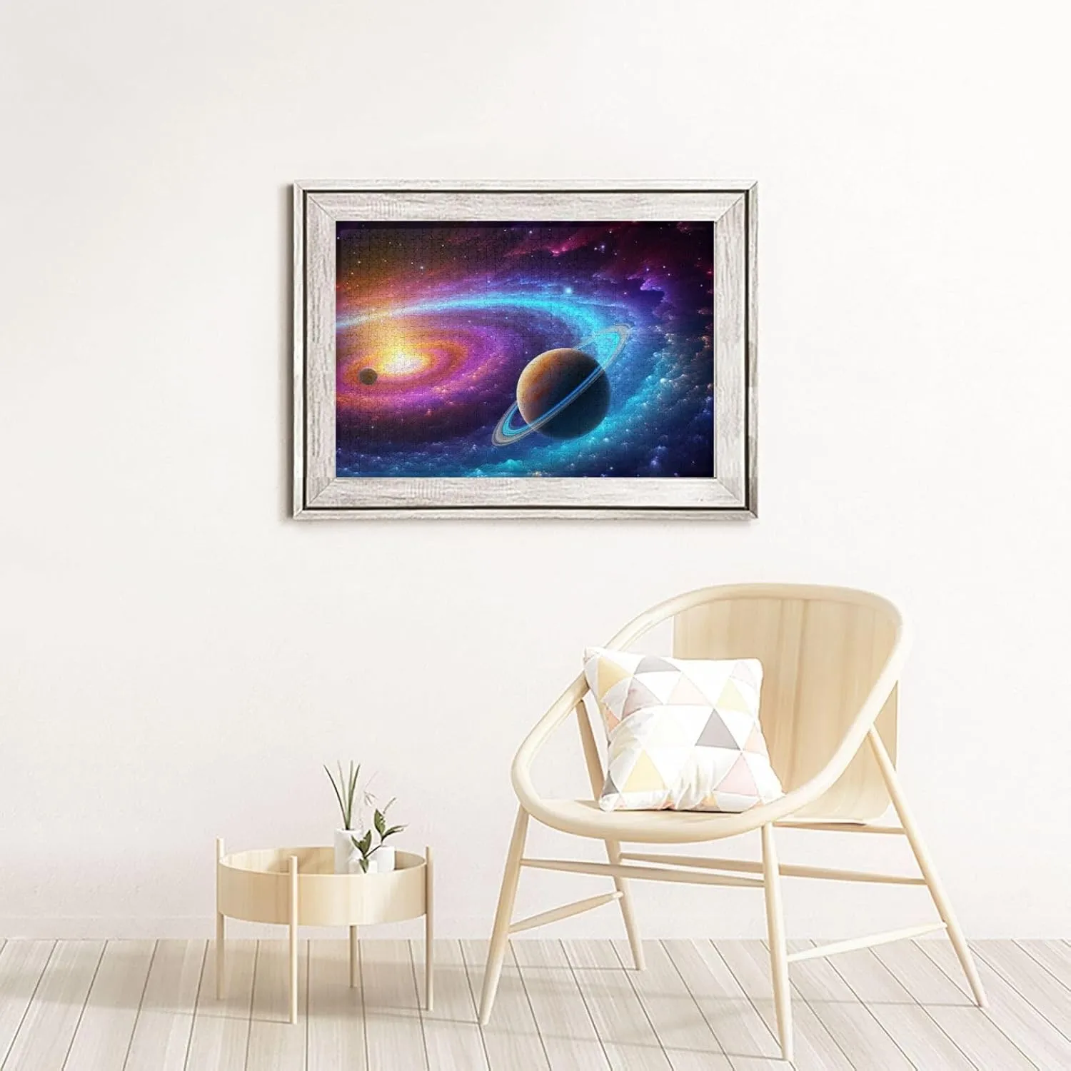 Adults Personaliz Jigsaw with Storage Bag (29.5" x 19.7") Puzzles 1000 Pieces Personalized Jigsaw Puzzles Colorful Solar System Photo Puzzle Challenging Picture Puzzle instead pyramid Atlantic for 