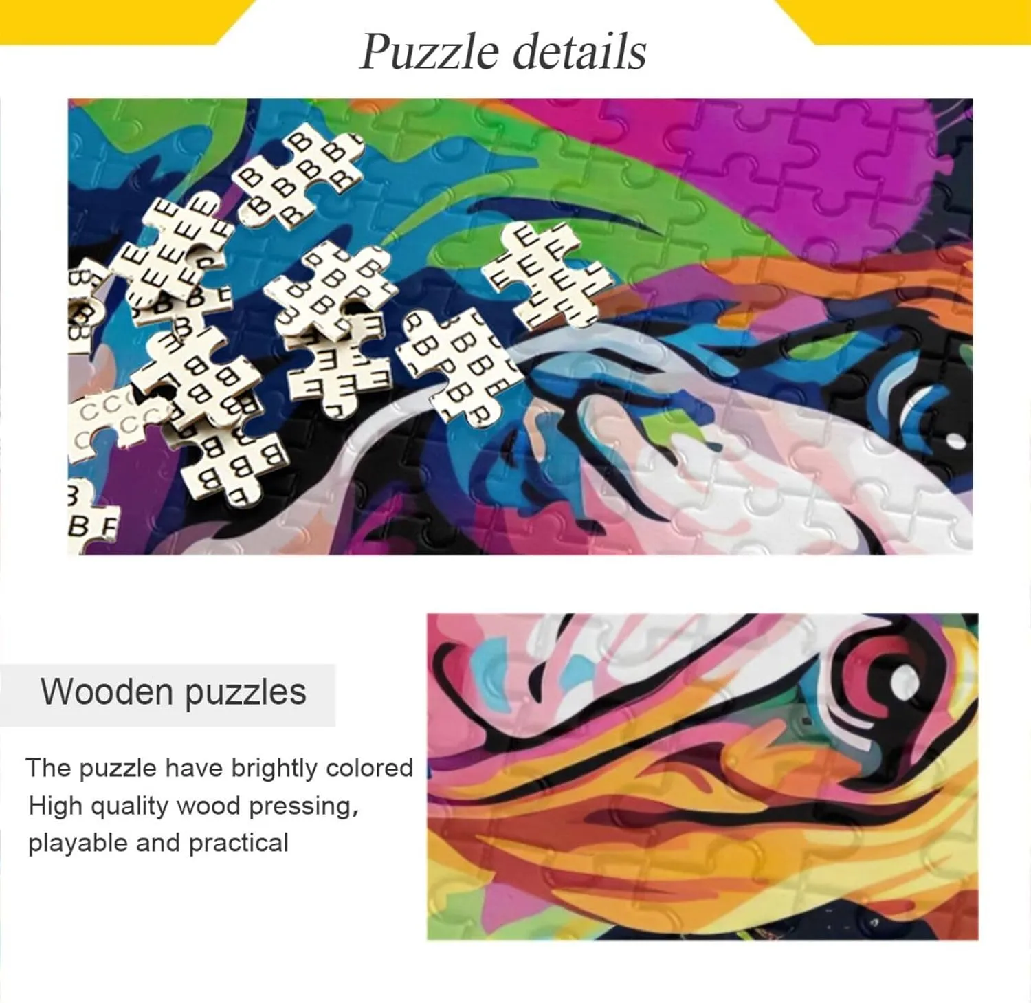 Adults Watercolor Bulldog Wood Puzzles Educational seafloor culpable groom attraction Brain Toys 21216031 Jigsaw Puzzle 1000 Pieces for 