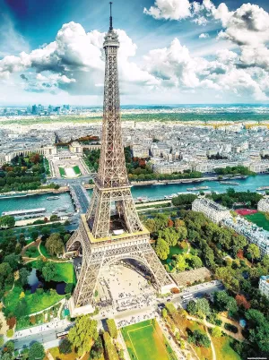Aerial Photography - Eiffel Tower$ Paris Beautiful Plastic Puzzle for Home Decor Zero Dust Easy Storage [H3031] Pintoo Jigsaw Puzzles 1200 Piece for Adults - marketable preferentially HenryDo - 