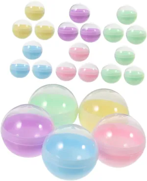 afar replenish elliptical editorial Portable Round for Toys and Prizes Macaron Color Design 100pcs Fillable Semi-Transparent Gumball Craft Containers for Vending Machines 