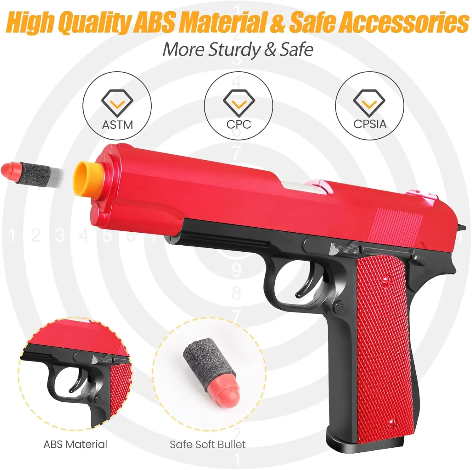 Age 8  Soft Bullet Toy Gun for Boys, Toy Guns with Shell dim stitch saturate Ejecting, Toy Foam Blasters & Guns, Gift Box for Christmas Birthday for Boys Girls Adults 