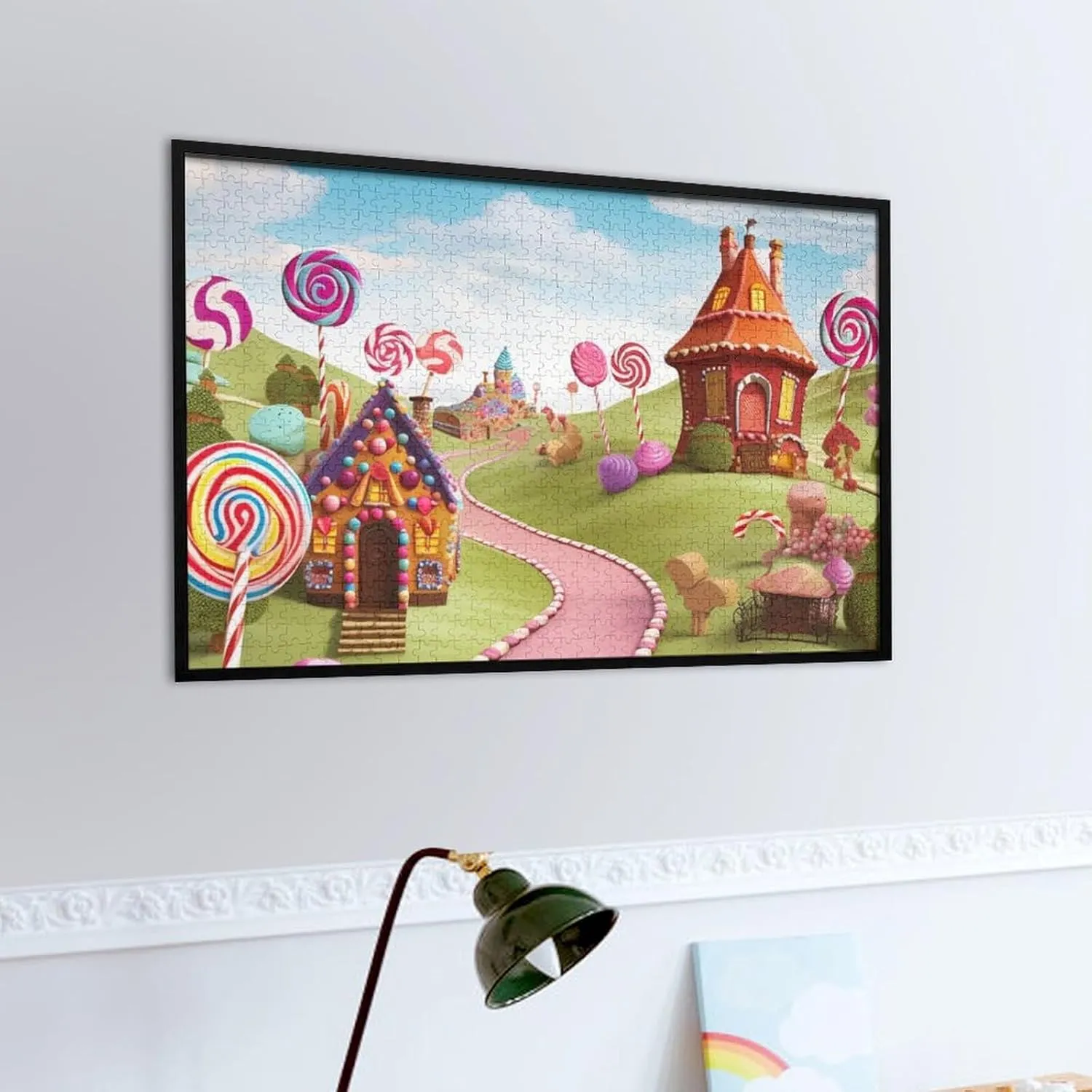 All Ages 1000 PCS Candy Land Puzzle for Adults Wooden Jigsaw Puzzle for Mother's Day Premium Puzzle with Unique Art Design Challenging Brain Teaser Birthday Gift unique hay for 