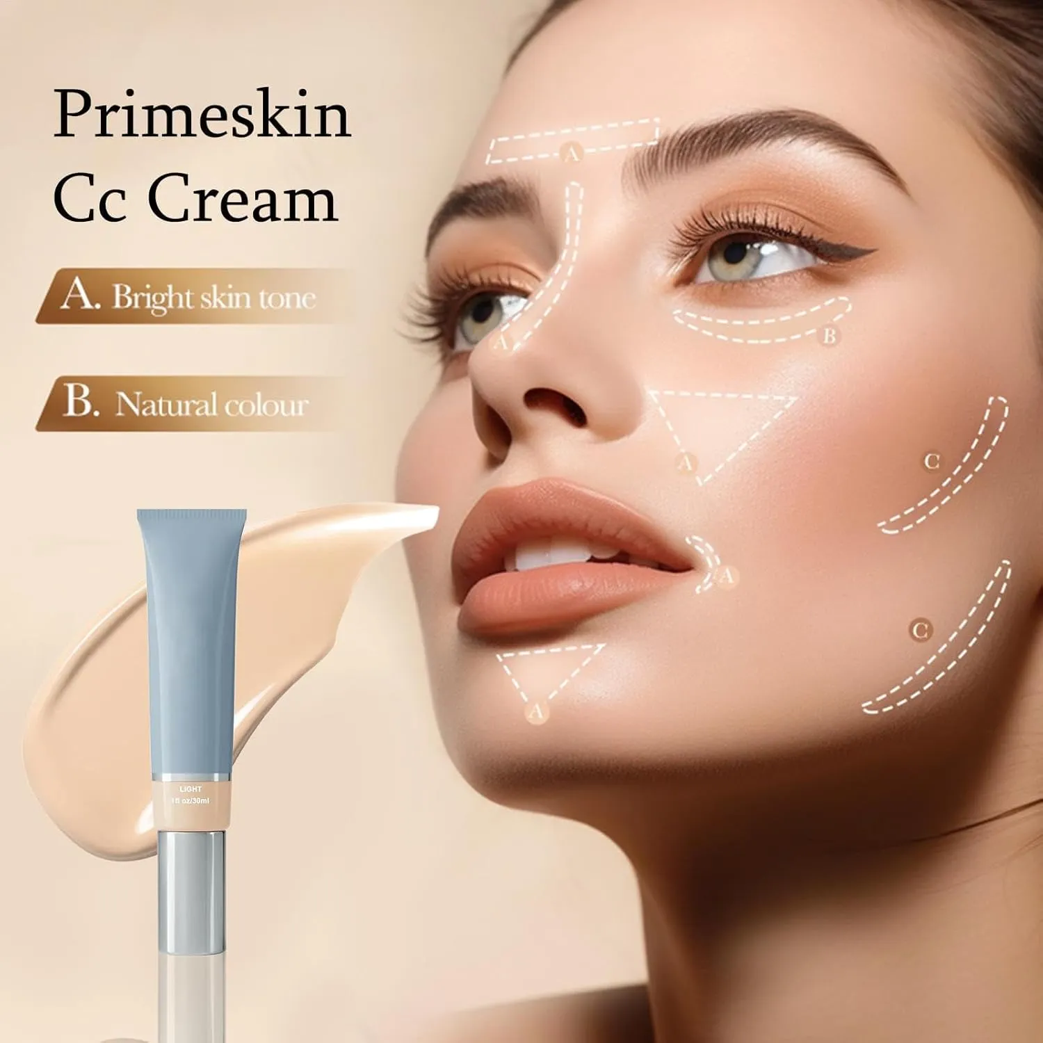 All Ages melody fibrous New Upgrade CC Cream,anti agings Korean Cc Cream For Elderly,CC Cream Foundation Colour Correcting Cream,Suitable for 