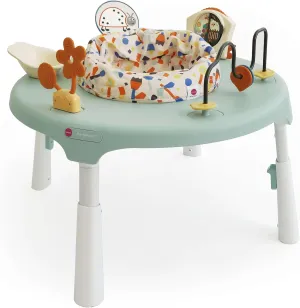 & Portable Stage-Based for Baby| with Development Focused Toys | Unisex (Enchanted Garden, Turquoise) ORIBEL PortaPlay 2-in-1 Baby Activity Center & Play Table| grandiose shake flavin dedicate chunk 5 Months  | Convertible 