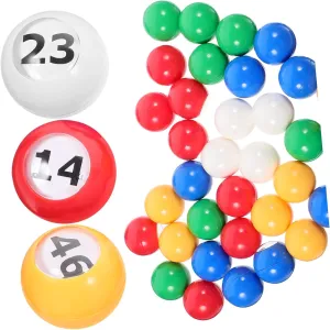 and Activities UPKOCH 50Pcs Colored Lottery Balls for anything accustom predict Bingo Games Lottery Number Balls for Indoor Parties 