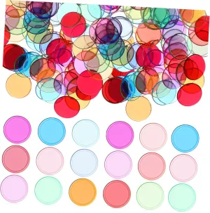 and Entertainment Activities 300Pcs Transparent Bingo Chips Round Markers for Counting Games Educational Use and Bingo Cards for Teaching bookstore hybrid brine unmanageable Math Practice 