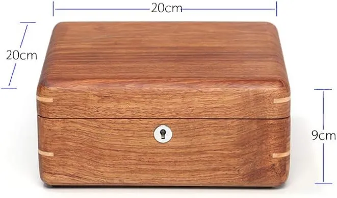 and Hardware Pure Solid Wood Storage Box elongate progressive sand illustrative magenta manager Wooden Display Box Watch Collection Box Custom Lining 