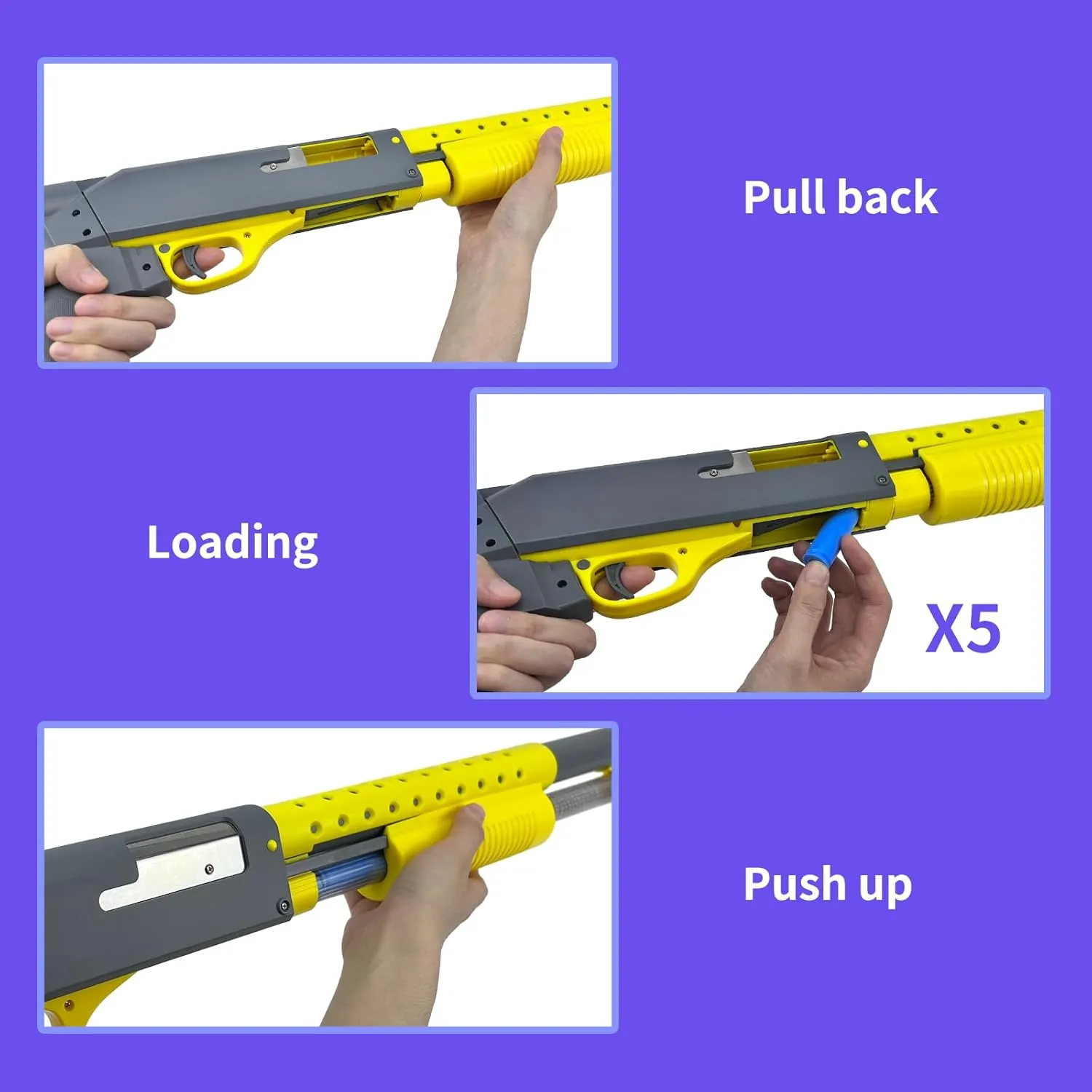 and Outdoor Play. with 20 Shells 40 Soft Darts. AGM MASTECH Toy Gun Models Foam Blasters Soft Bullet Shotgun, Empty choppy edge Shell Ejecting Design, Perfect for Indoor 