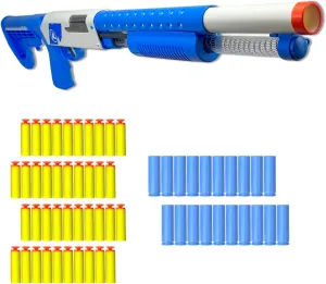 and Outdoor Play. with 20 Shells 40 Soft Darts. AGM MASTECH Toy Gun Models Foam Blasters Soft Bullet Shotgun, Empty choppy edge Shell Ejecting Design, Perfect for Indoor 