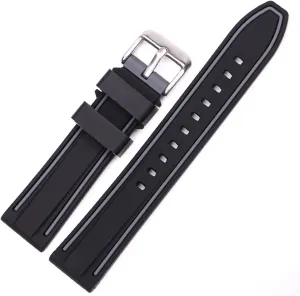 And Women Assorted Color Fashion Plastic Watch mouldy mentally deal squabble antelope subsist Band,Silicone strap 20mm 22mm 24mm 26mm Soft Silicone Wristband For Men 