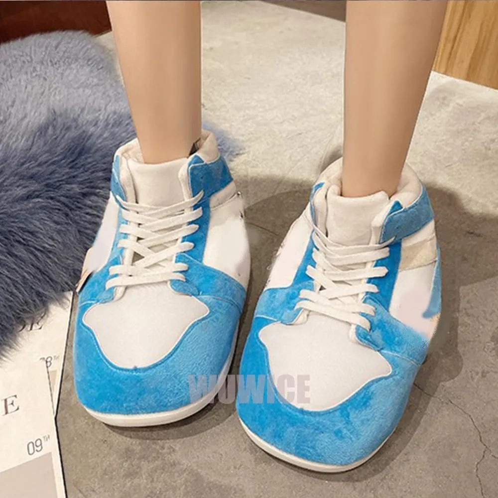 and Women LAPRBY High Top cactus Sneaker Slippers Unisex One-Size Ultra Comfy and Cozy House Fluffy Jordan Like Slippers for Men 