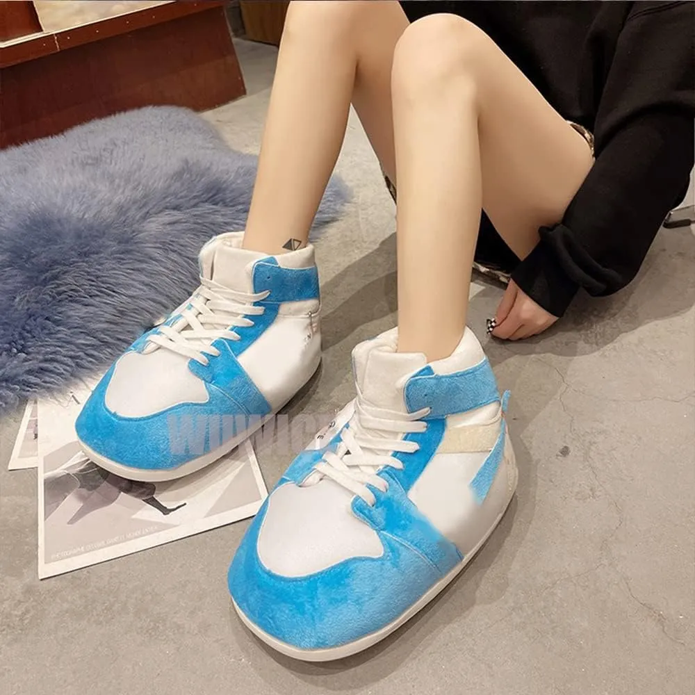 and Women LAPRBY High Top cactus Sneaker Slippers Unisex One-Size Ultra Comfy and Cozy House Fluffy Jordan Like Slippers for Men 