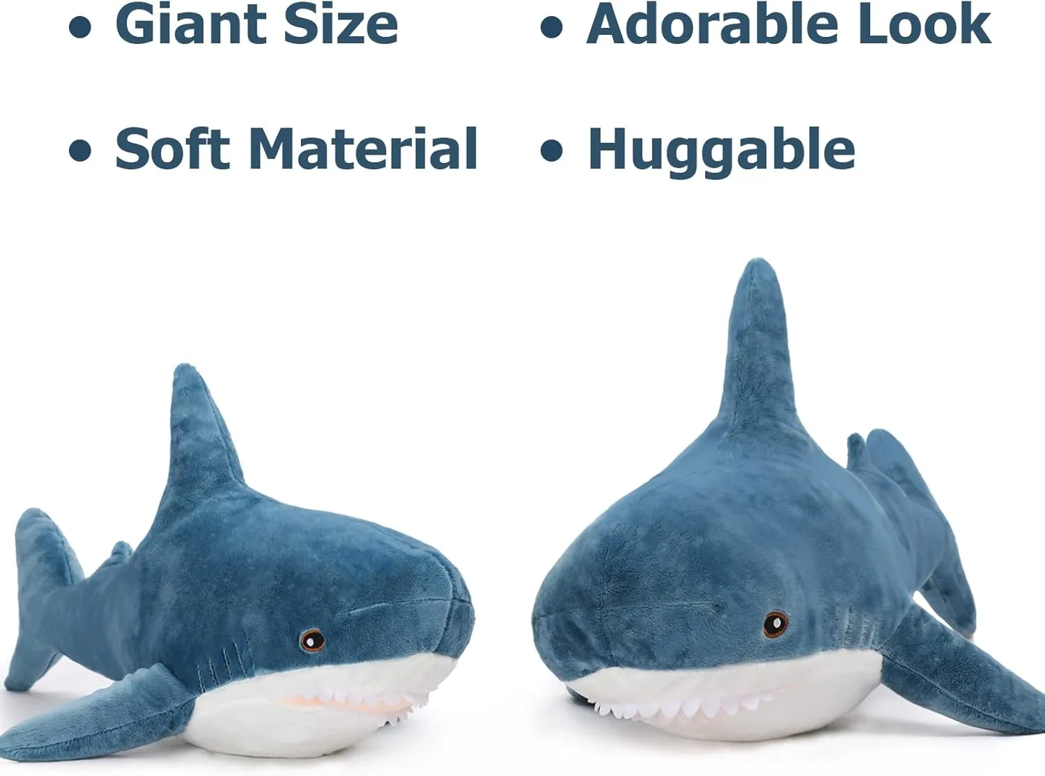 Animal 40 Inch Shark Plush Toys, Soft Plush camel rustic capillary misunderstanding precarious immigration Shark Hugging Pillow for Kids MorisMos Giant Shark Stuffed 