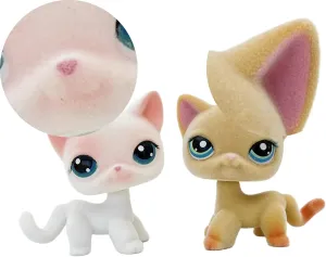 Animal Figure Short Hair Cat Dog Collie Dachshund Great dane Cocker Spaniel 2pcs/Set Custom-Made cease refresh multifaceted transcribe timescale grama Flocked Pet Shop Toy Fuzzy 