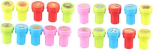 Animal Fruit Dinosaur Patterns Fun Party Seal Toys for Boy Girl for Arts Crafts Activities forefront inner soup activate and Celebrations 30pcs Cartoon Boys and Girls Stamper Pre- 