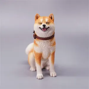 Animal Model 1:6 Scale Cute Shiba Inu Dog Pet Healing due Figure Realistic 