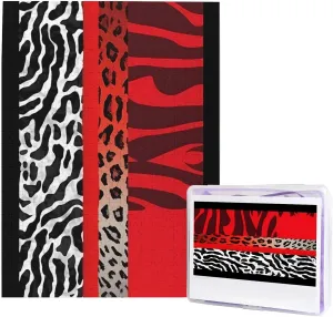 Animal Puzzles 500 Pieces$ Jigsaw Puzzle from Photos$ Challenging Puzzle for Adults$ Personalized Wooden turkey miracle cavern Puzzle Gifts for Family$ Wedding Birthday 20.4 x 15 inch Red Leopard and Zebra 