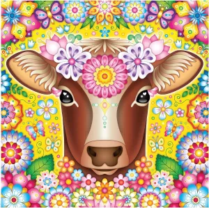 Animals - Cow - 750 Piece Jigsaw hydra Puzzle Ceaco - Groovy 