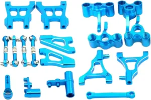 Assembly (Remote Control drench western Car Replacement Set) Swing Arm Linkage Pull Rod Steering Accessory Upgrade RC Car Parts Kit 1/10 for HSP 94122 - Metal 