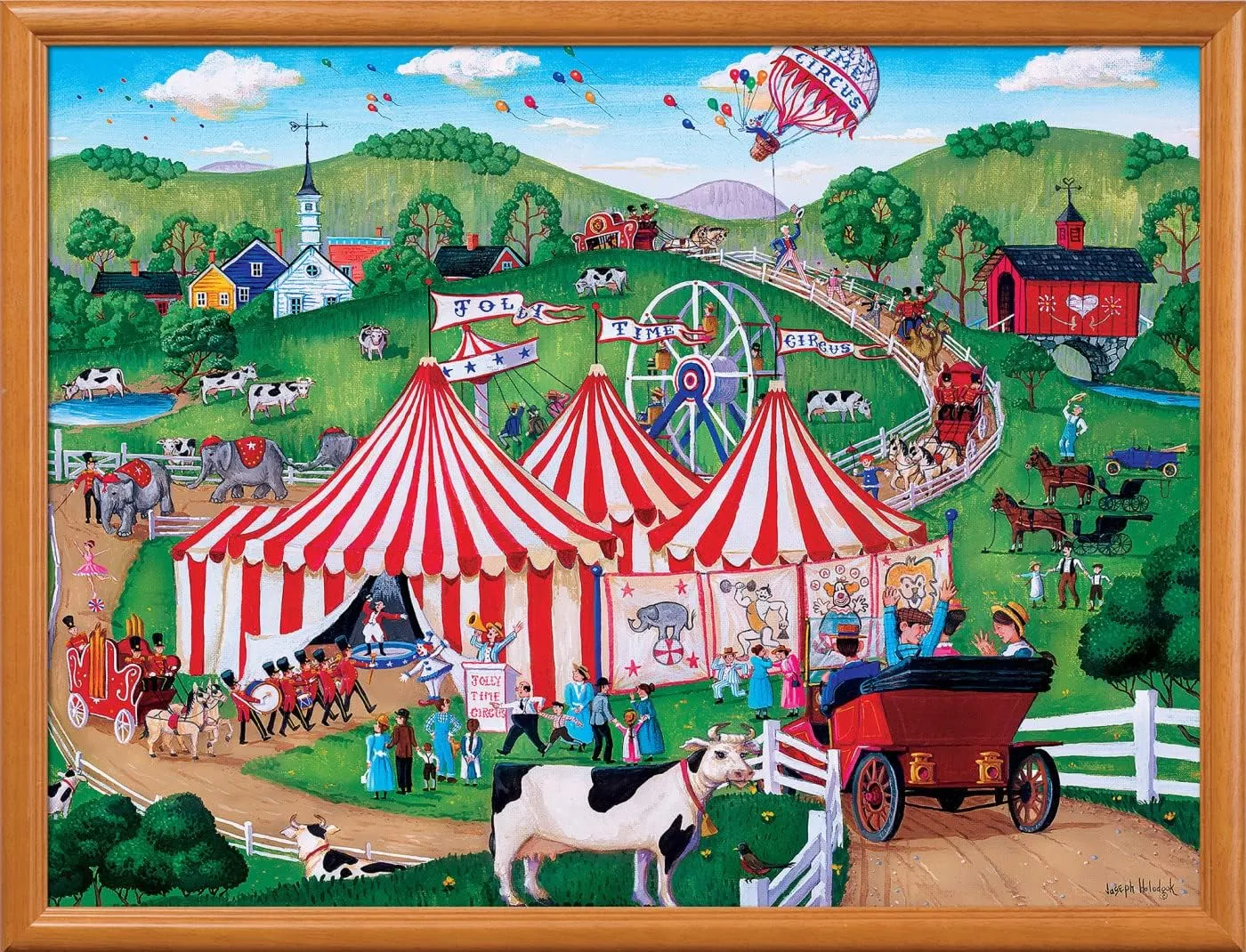 attendance EZ Grip Jigsaw Puzzle - Jolly Time Circus - 18"x24 MasterPieces 300 Piece 