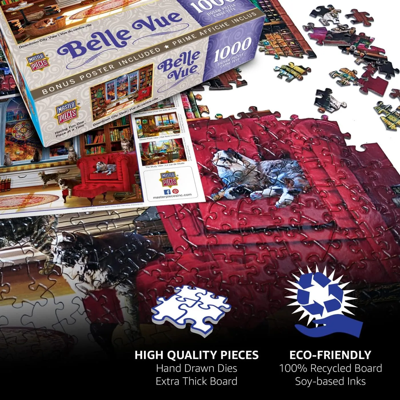 attendance EZ Grip Jigsaw Puzzle - Jolly Time Circus - 18"x24 MasterPieces 300 Piece 