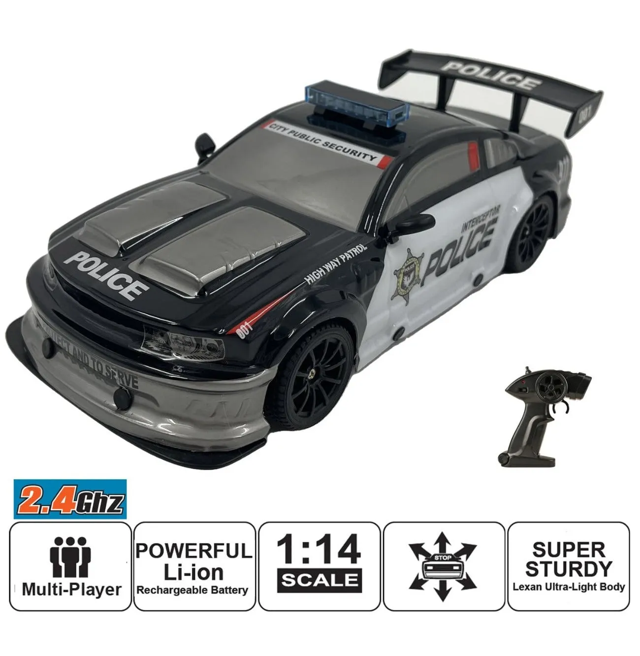 Auto Racing R/C (1:14) - Police-08599P