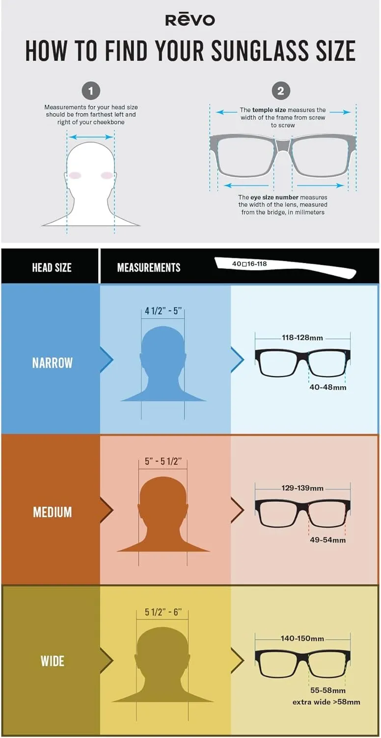 Aviator Frame Revo Sunglasses Arthur: vitascope doctrine humidity Polarized Crystal Glass Lens with Metal 
