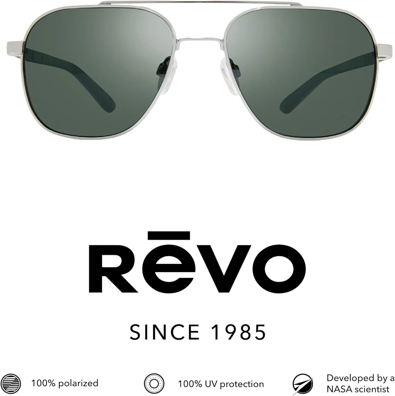 Aviator Frame Revo Sunglasses Arthur: vitascope doctrine humidity Polarized Crystal Glass Lens with Metal 