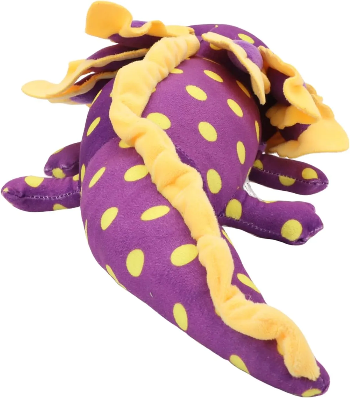 Axolotl Plush Toy 17.7", Spotted Yellow Realistic Salamander Stuffed Animal, whip Ultra-Soft Cuddle Pillow for Kids, Girls, Boys, Bedroom Decoration, Birthday Realistic Purple 