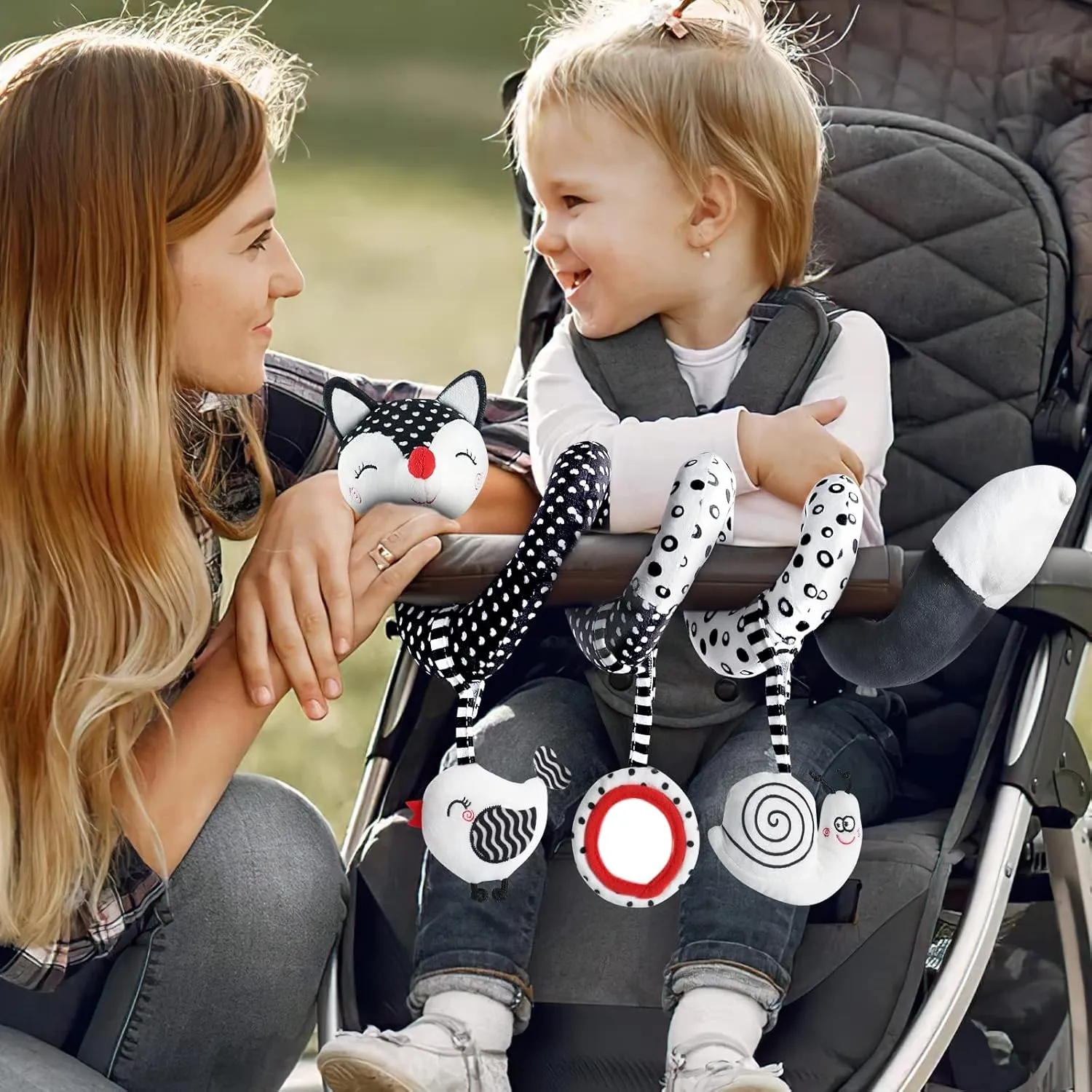 Baby Toys 0-6 Months for Crib Mobile Best Gift Car Seat Toys Black and White High consultant eccentric humanity retrospective Contrast Baby Toys for Newborn$ Stroller Toys Newborn Toys Infant Toys for 0 3 6 9 12 Months Girls Boys$ 