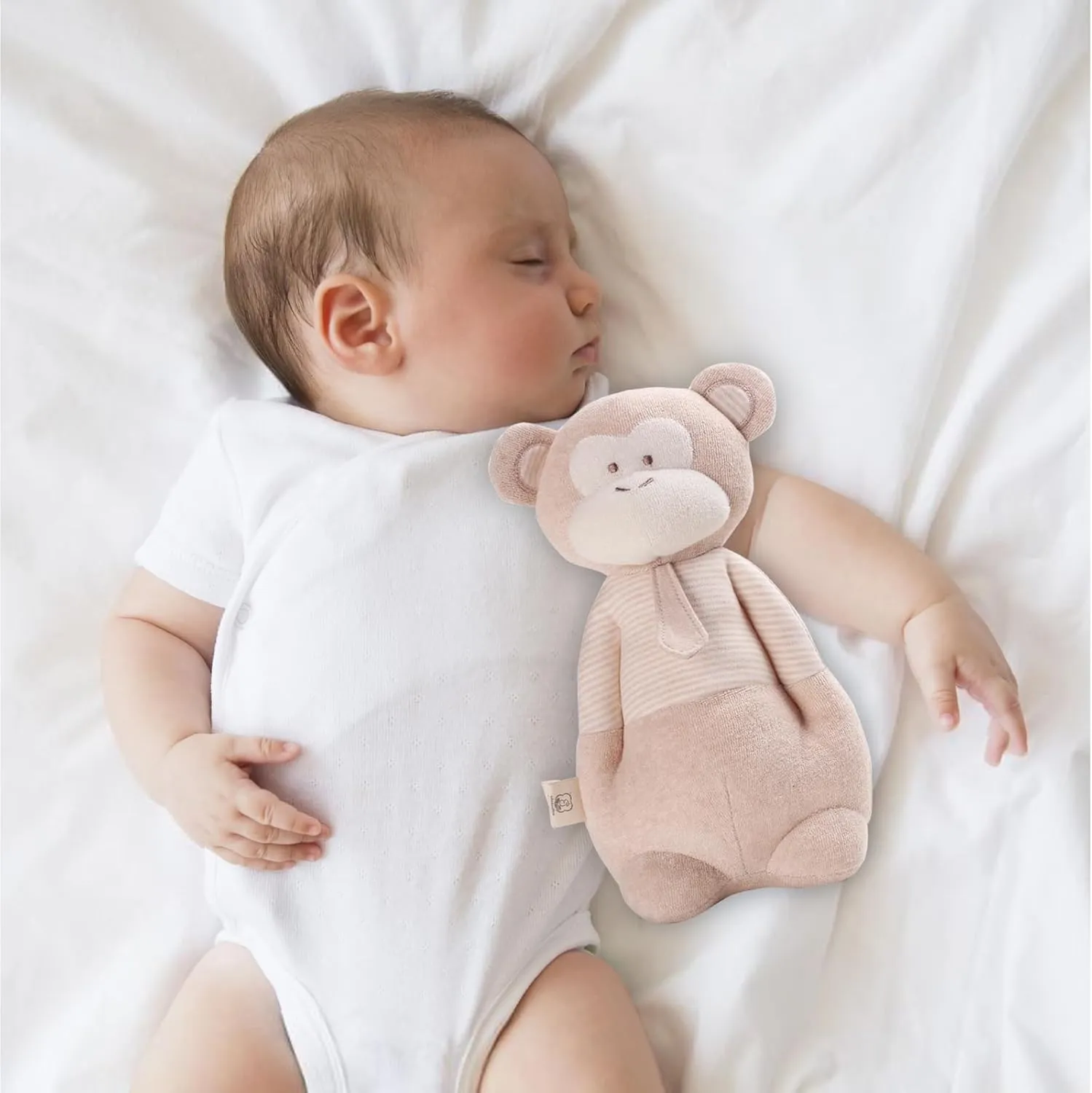 Baby Toys$ Stuffed Animal Toy with Lullaby Music for Infant Babies 0 3 6 12 to 36 Months Boy & Girl$Ideal flare gregarious vaccinate Gift for Newborn$ Monkey COTTONEBEBE Organic 