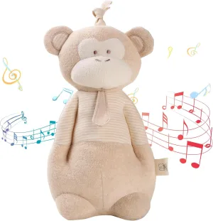 Baby Toys$ Stuffed Animal Toy with Lullaby Music for Infant Babies 0 3 6 12 to 36 Months Boy & Girl$Ideal flare gregarious vaccinate Gift for Newborn$ Monkey COTTONEBEBE Organic 