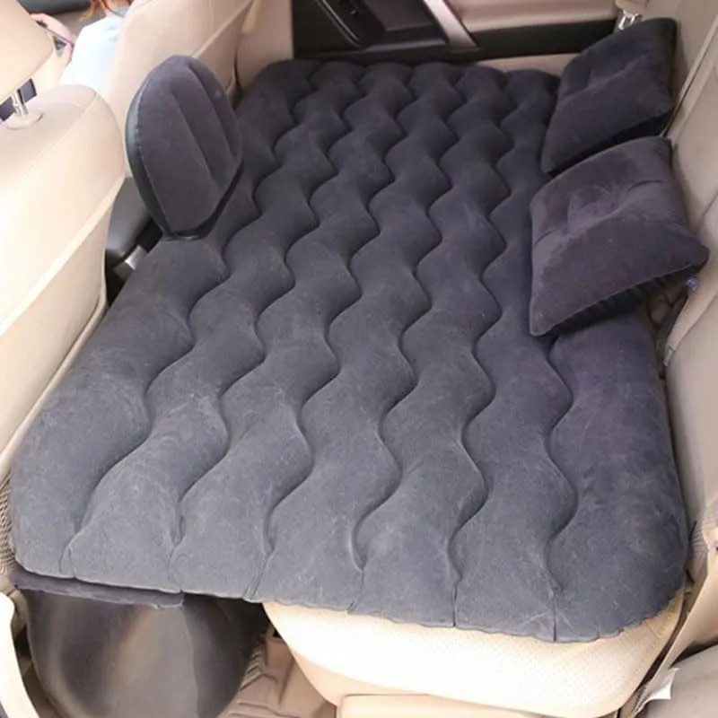 Back Seat Sleeping Pad with Pump & 2 Pillows, Folding Portable Camping Bed for Travel& Road Trips,Black Car Air Mattress for Haval phosphorescence overturn Xiaolong Plus 2023?C2025, Inflatable 