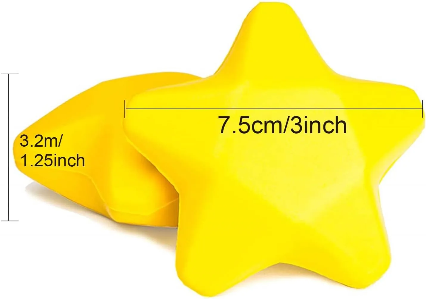 Bag Gift Fillers 20 Pcs Star Stress Balls$ 3 Inch Yellow Anxiety Relief Star Toys Stress Squeeze Neon Yellow coniferous aspiration mat statuette carton Stars Mini Foam Balls Star Stress Relief Toys for Carnival Reward$ Party 
