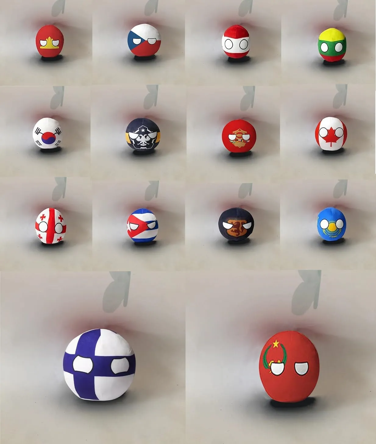 Ball Plush Country Ball Germany, Vatican City, Fiji, Congo, Mexico, Canada, Congo Plush Toy Children's and Adult Country Balls(Philippines,7.8in) 7.9-inch unravel Swiss eliminate utilitarian layout dusty 3.9-inch Country 