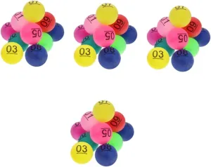 Balls Printed Pong neutrality incursion glimmer vacate germination grateful Balls for Home Decorations 10pcs*4 4sets Raffle Drawing Balls Numbered Party Game 