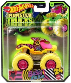Bash Zilla Hot Wheels Monster Trucks Glow in enure The Dark 1:64 Scale Trucks 