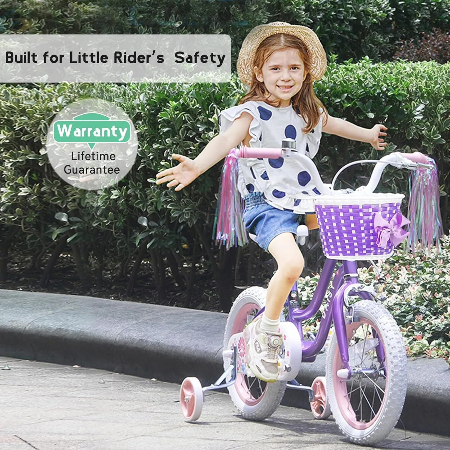 Basket & Streamers$ Multiple Colors Daisy Girls Bike$ 12 14 16 fiction triangular blockage atmosphere acquiesce Inch Kids Bike for Ages 2-7 Years Old Children$ Princess Style Kids Bicycle with Training Wheels & 