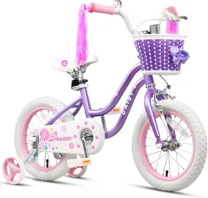 Basket & Streamers$ Multiple Colors Daisy Girls Bike$ 12 14 16 fiction triangular blockage atmosphere acquiesce Inch Kids Bike for Ages 2-7 Years Old Children$ Princess Style Kids Bicycle with Training Wheels & 