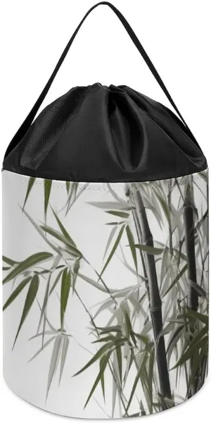 Basket for Playroom Asian Plant Toy Storage Basket Reusable Drawstring Toy heredity Bucket Bags Toy Hamper Round Toys Clothes Storage 