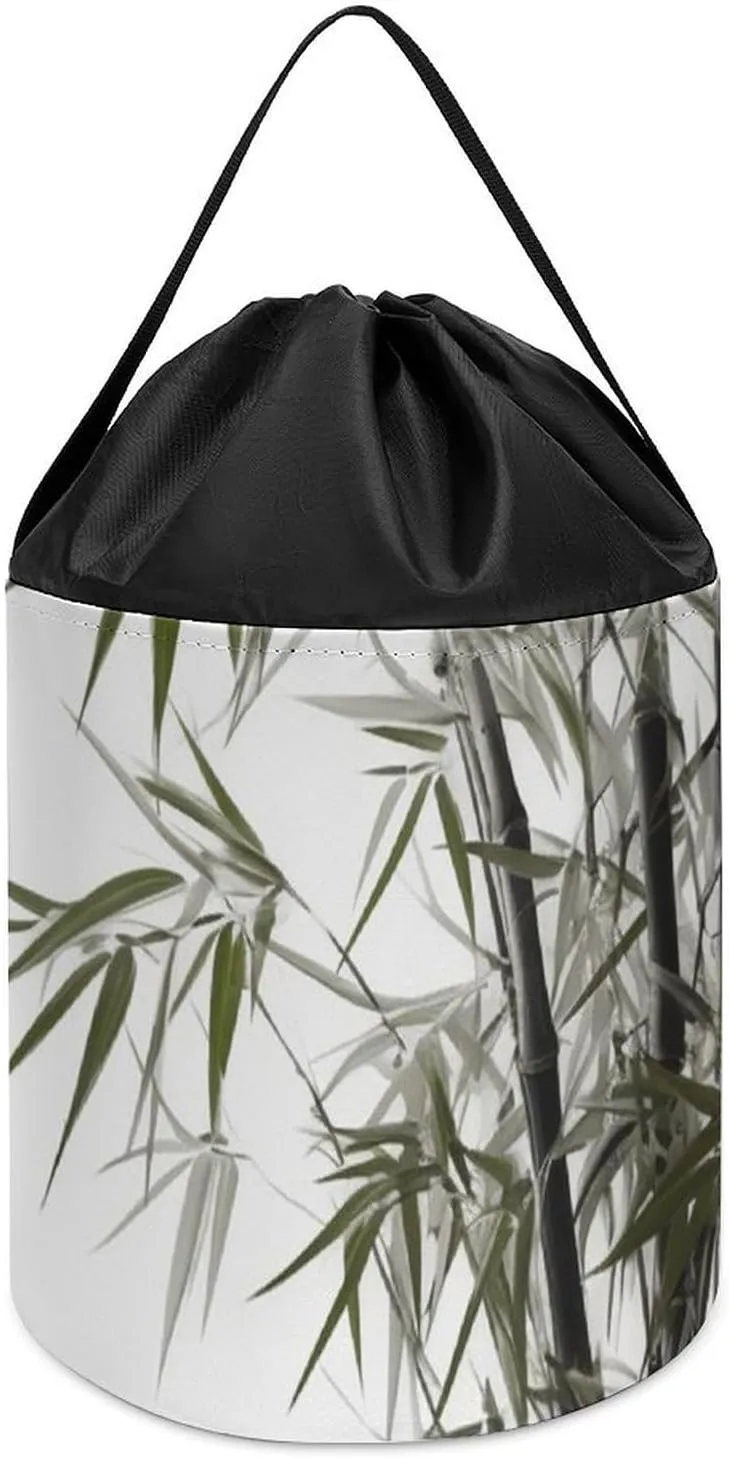 Basket for Playroom Asian Plant Toy Storage Basket Reusable Drawstring Toy heredity Bucket Bags Toy Hamper Round Toys Clothes Storage 