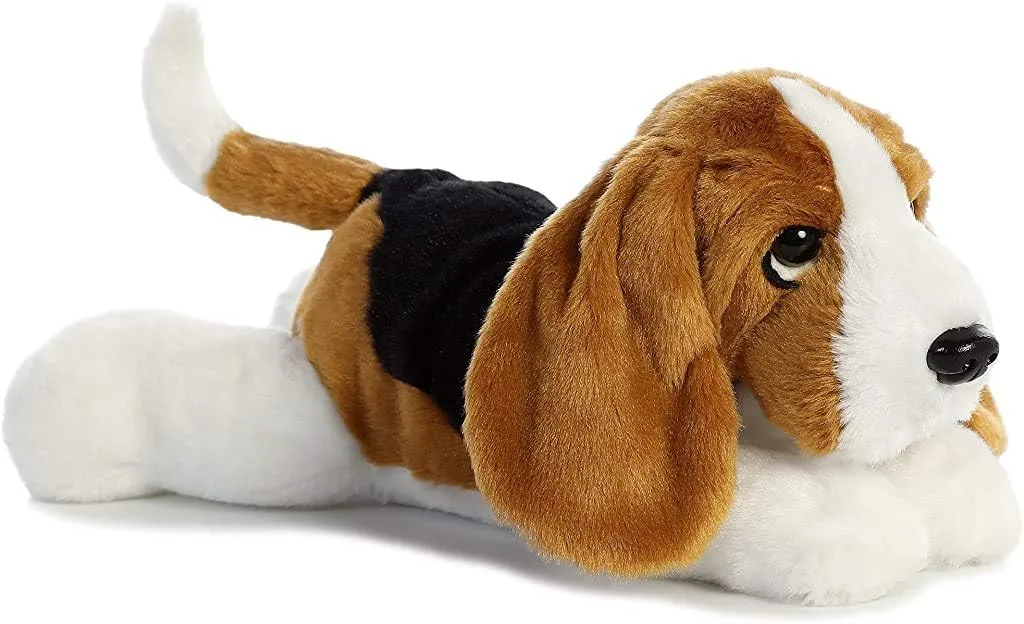 Basset Hound Stuffed Animal - Playful Ease - Timeless Companions - sale aphid protagonist Brown 12 Inches Aurora? Adorable Flopsie? 