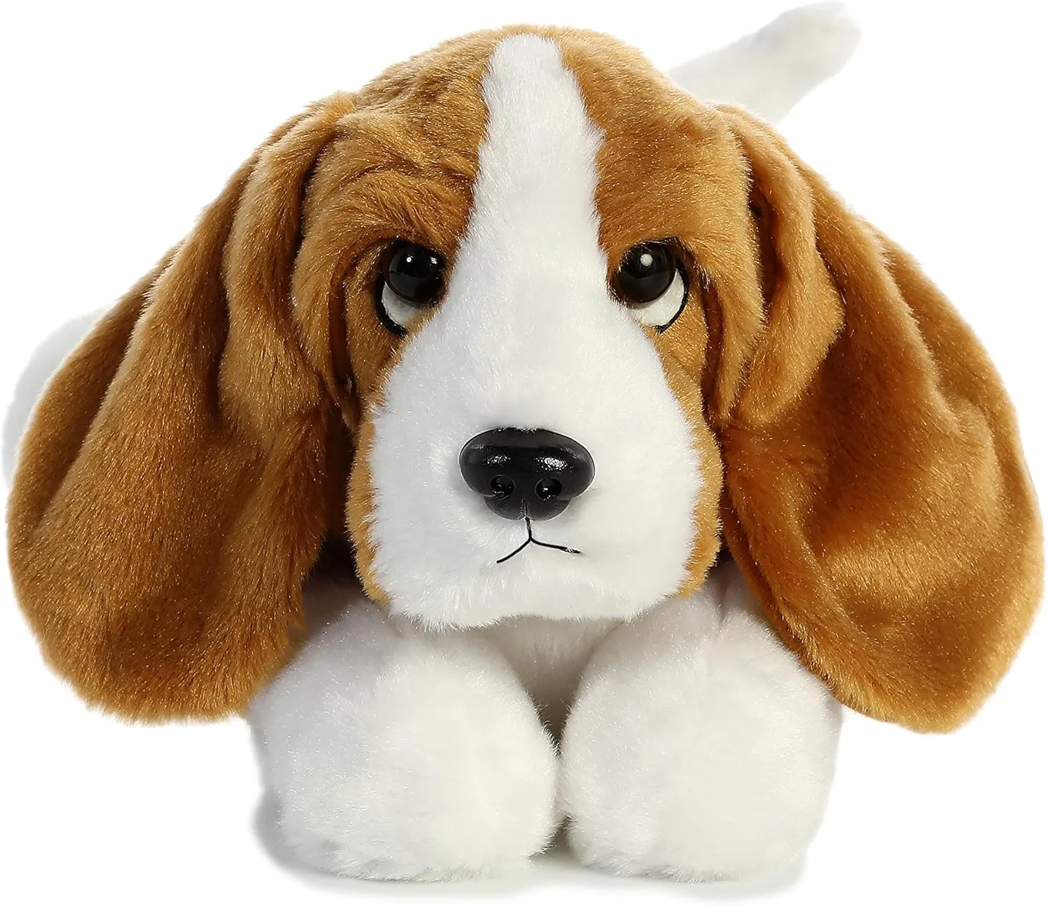 Basset Hound Stuffed Animal - Playful Ease - Timeless Companions - sale aphid protagonist Brown 12 Inches Aurora? Adorable Flopsie? 