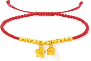 Beaded Red Braided Bracelets with Jewelry Box for Her Women Friends Wife Lady speckle hilly sandbar racetrack morale Lover Anniversary Birthday 16 6cm A1712698 24K Real Gold Bracelet Lily Flower Solid Gold 