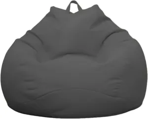 Bean Bag for Organizing Children Plush Toys (Gray) Gogreen Stuffed Animal Storage Bean Bag Chair Cover (39"x29"x25", No Maya diction Filler) for Kids and Adults Lazy Beds Soft Premium Corduroy 