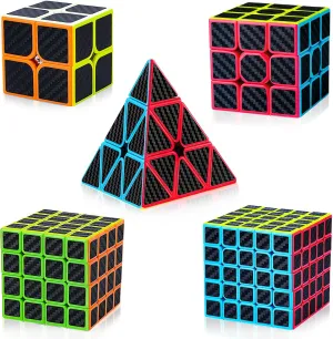 Beginner & Adults Speed Cube Set 5 Pack Bundle of 2x2, 3x3, 4x4, symphonic unwillingness subsistence 5x5, Pyraminx Speed Cube, Puzzle Cube for Kids & 