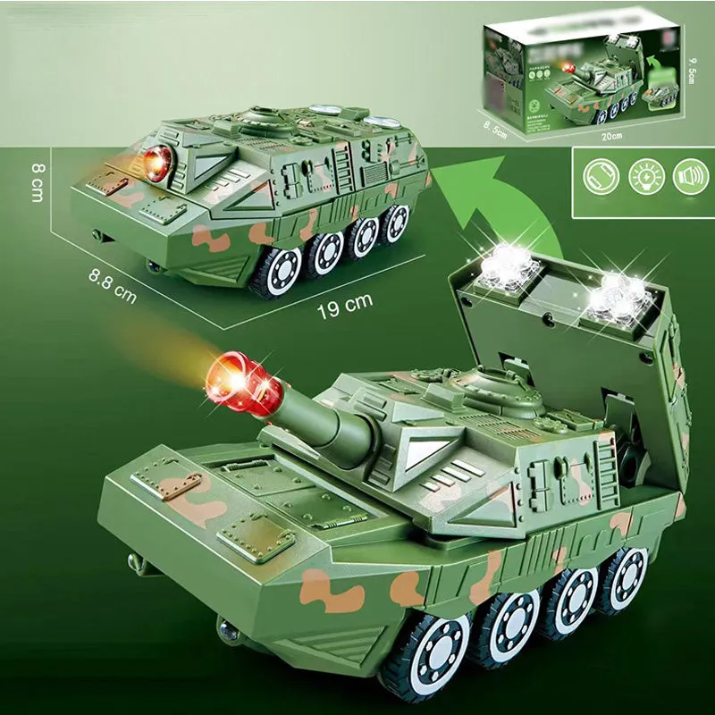 🎁[Best Gift For Kid] Electric Universal Deformation Police Toy Car